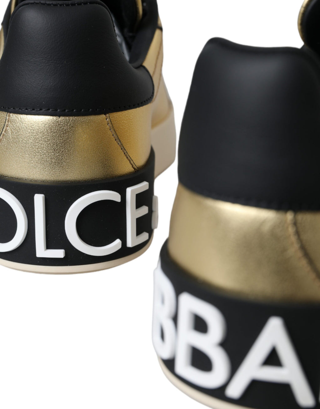 Dolce &amp; Gabbana Portofino borjúbőr arany cipők női cipők